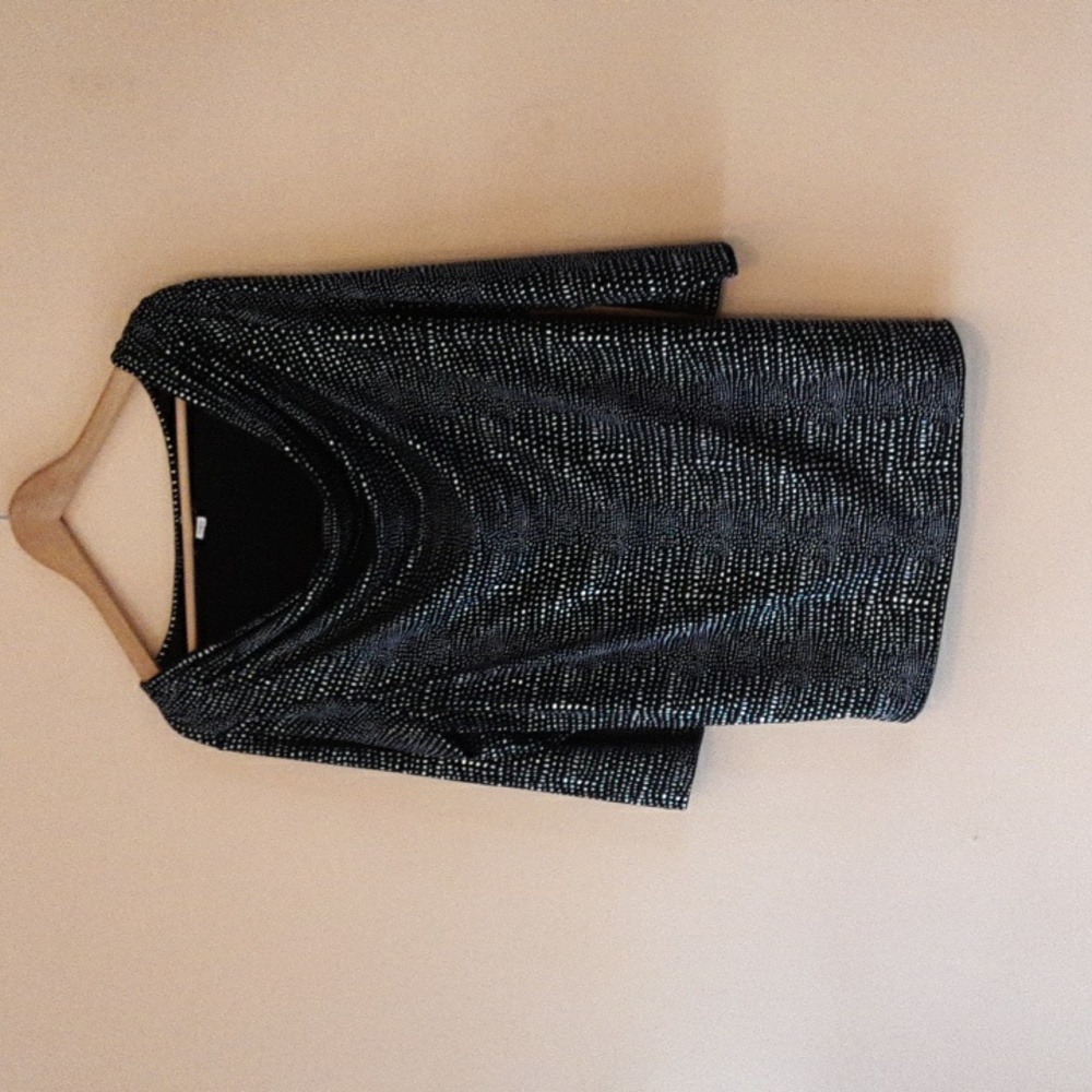 Joan Boyce drape neck top, sz L